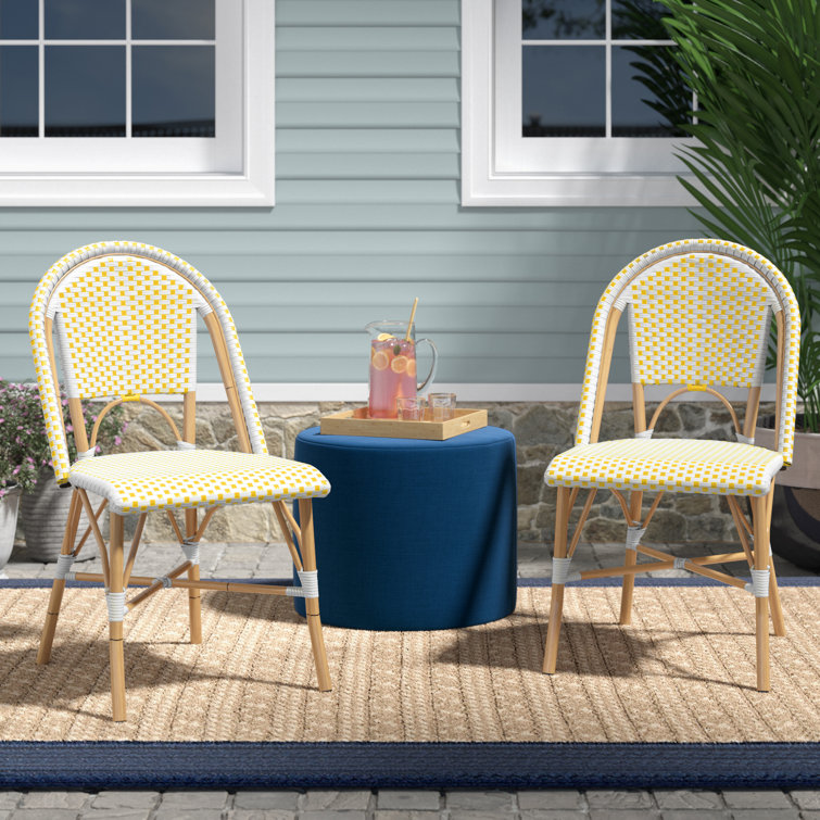 Sand & Stable Underhill Wicker/Rattan Patio Dining Side Chair & Reviews